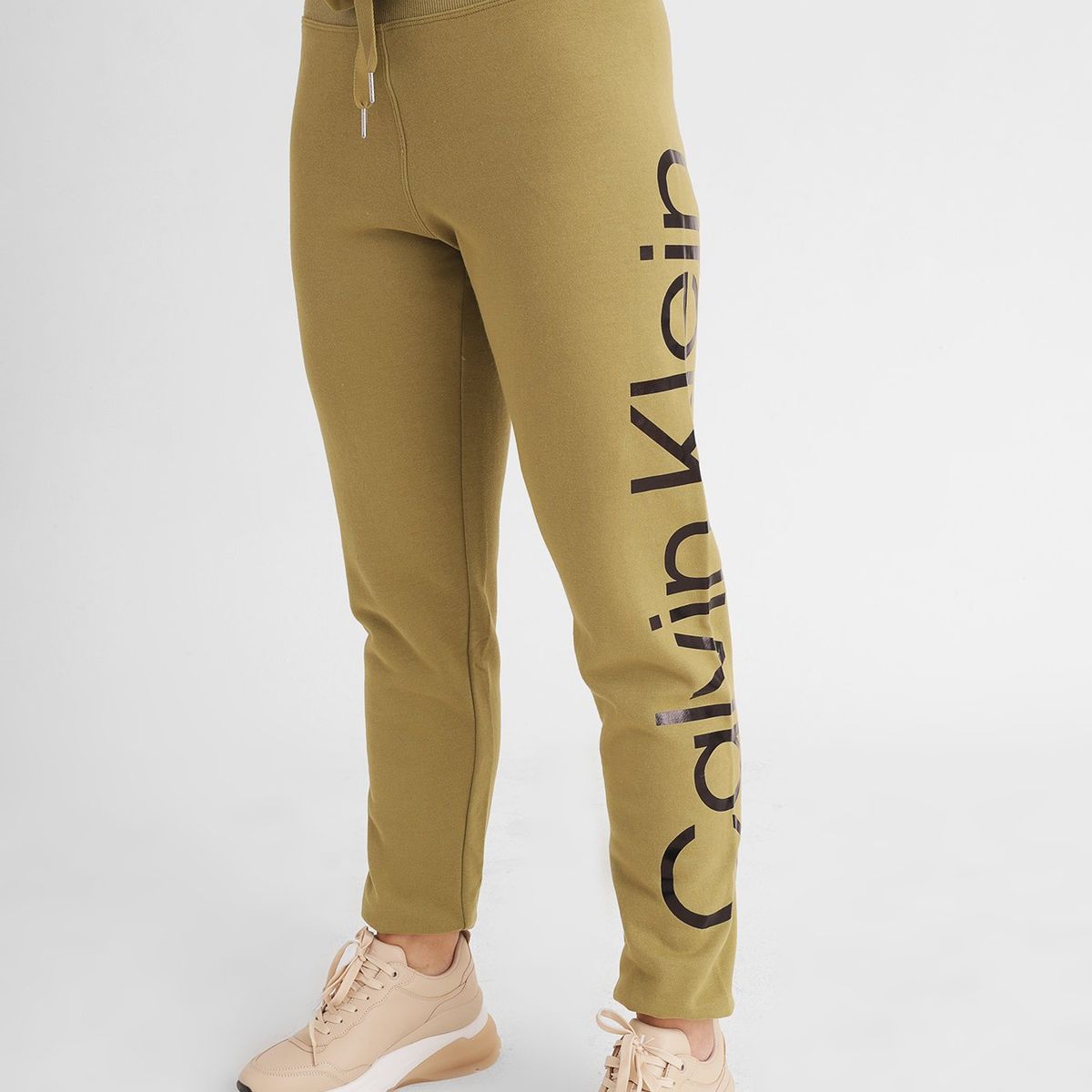 CALVIN KLEIN - Jogger Slim Fit Sweatpan Verde Calvin Klein