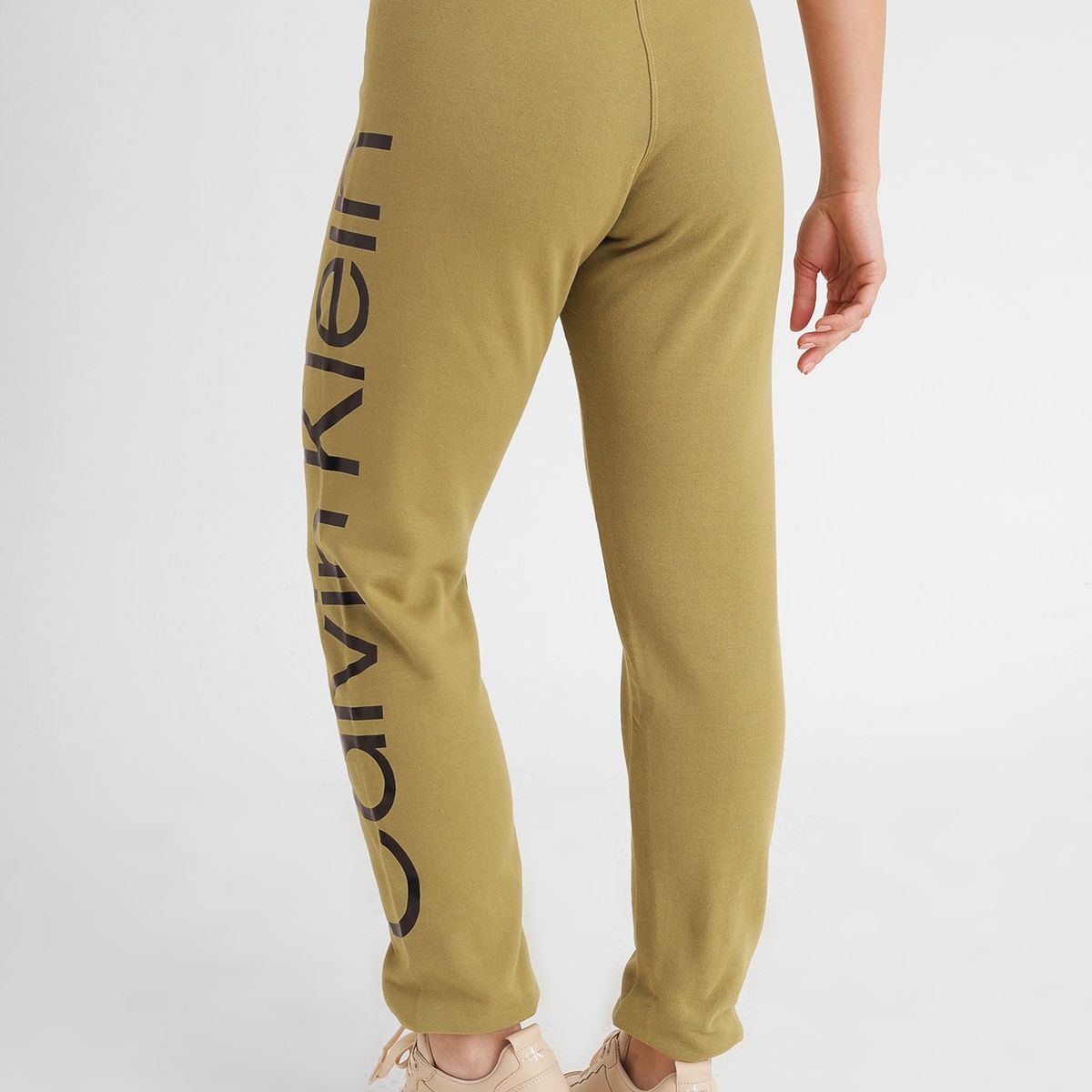 CALVIN KLEIN - Jogger Slim Fit Sweatpan Verde Calvin Klein