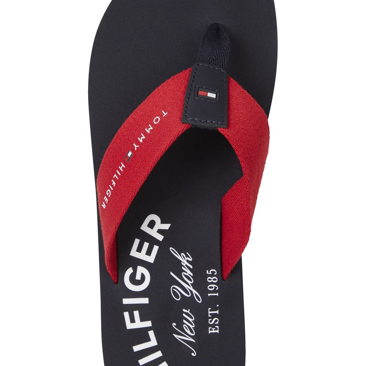 TOMMY HILFIGER - Sandalias Classic Ny Logo Rojo Hombre