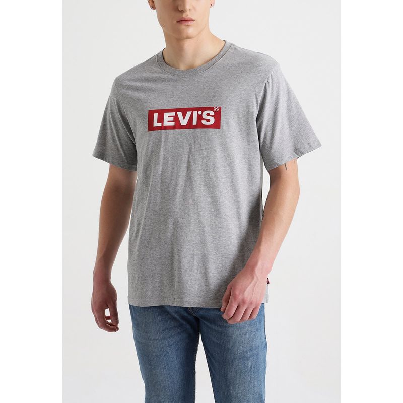 LEVIS - Polera Hombre Relaxed Fit Gris Levis