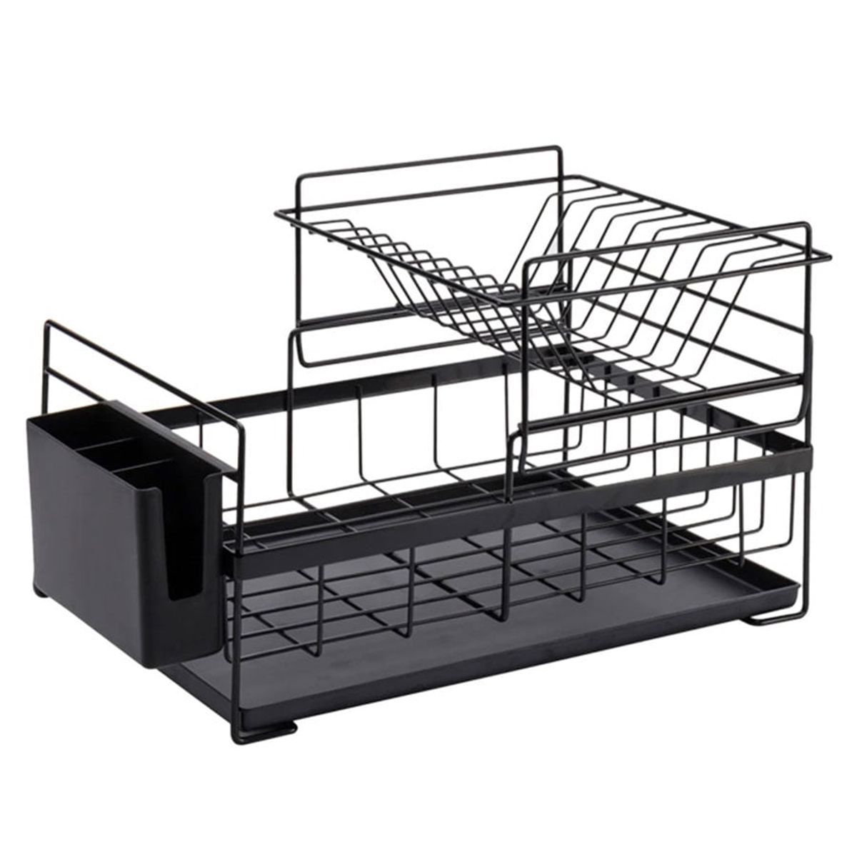 GENERICO - Secaplatos Acero Inoxidable Negro Bighouse Mimbral