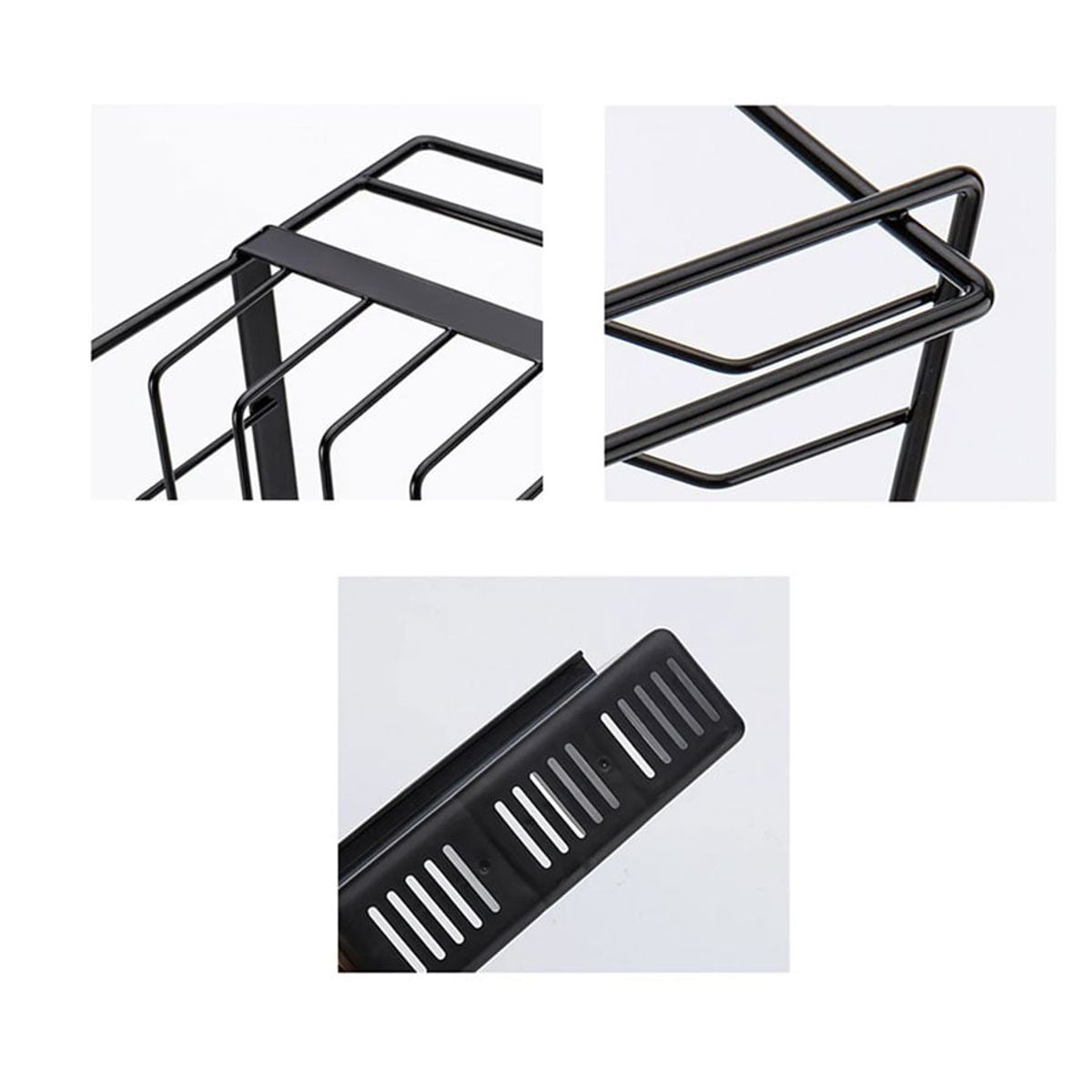 GENERICO - Secaplatos Acero Inoxidable Negro Bighouse Mimbral