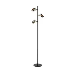 BOSCO - LAMPARA DE PIE TUNDRAN NEGRO 3XGU10 - Negro