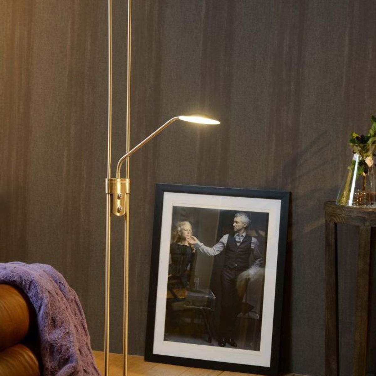 BOSCO - LAMPARA DE PIE CHAMPION CROMO SATINADO BOSCO