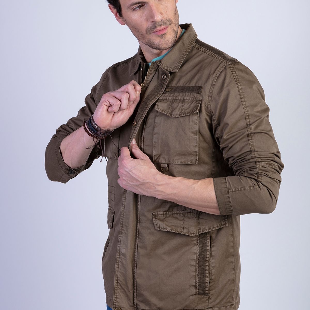 FEROUCH - Chaqueta Sport Urbana Beige Ferouch