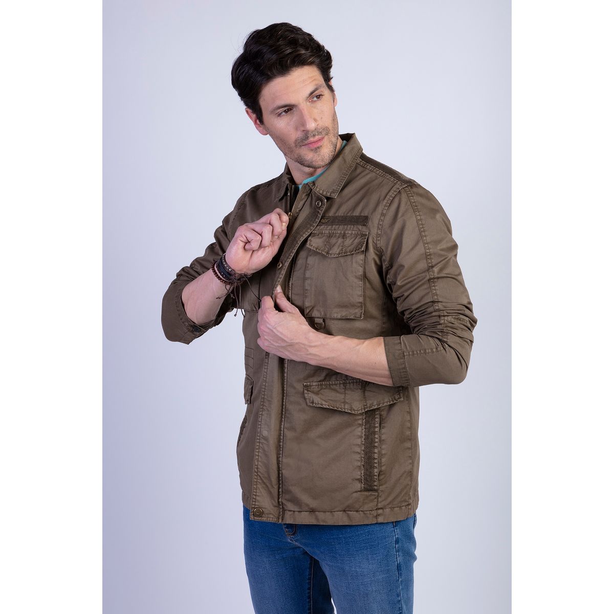 FEROUCH - Chaqueta Sport Urbana Beige Ferouch