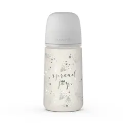 SUAVINEX - MAMADERA 270 ML TETINA SX PRO FISIOLOGICA JOY CROWN GRIS FLUJO MEDIO