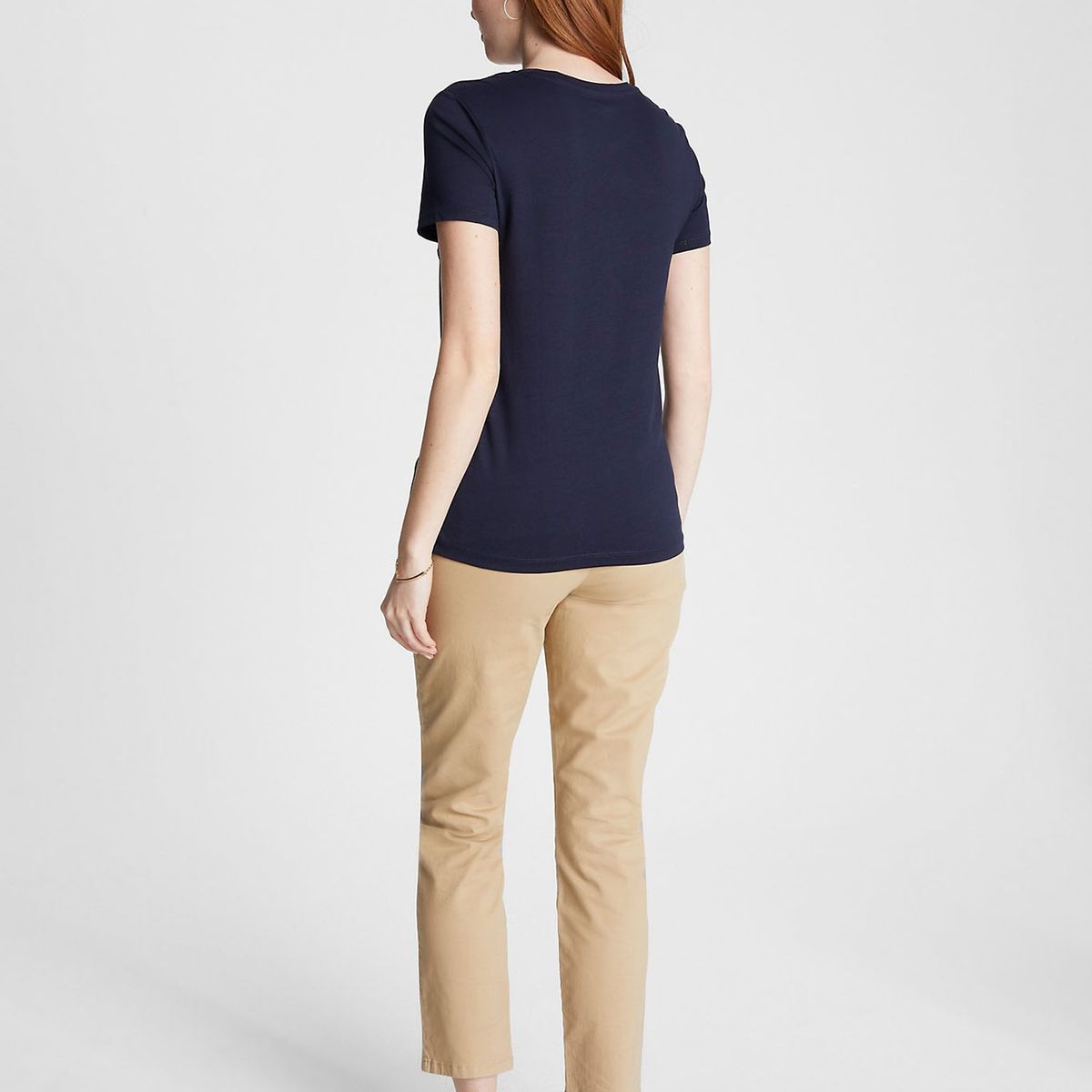 TOMMY HILFIGER - Polera Tina Madison Con Logo Azul Mujer