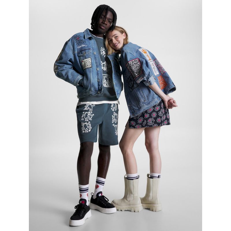 TOMMY HILFIGER - Chaqueta Denim Tommy X Keith Haring Unisex Azul Hombre