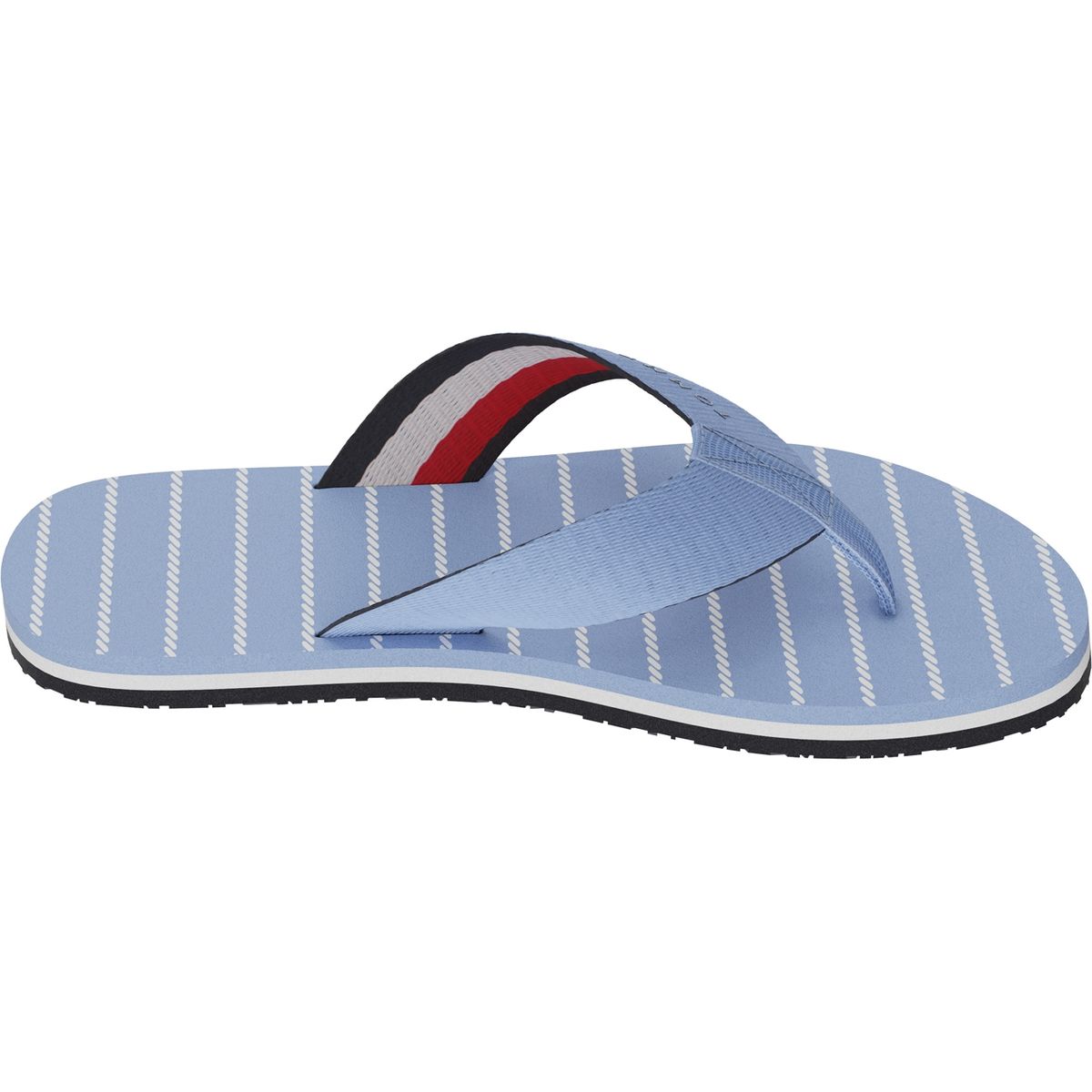 TOMMY HILFIGER - Sandalias Essential A Rayas Celeste Mujer