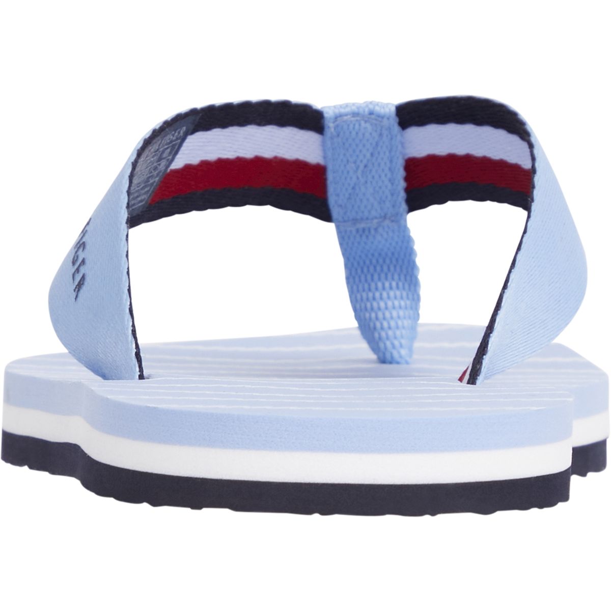 TOMMY HILFIGER - Sandalias Essential A Rayas Celeste Mujer