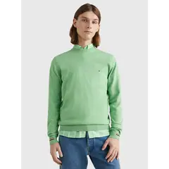 TOMMY HILFIGER - Sweater Mouline Striped Verde Hombre