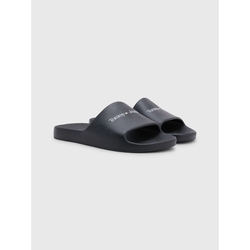 TOMMY HILFIGER - Sandalias Basic Con Logo Negro Hombre