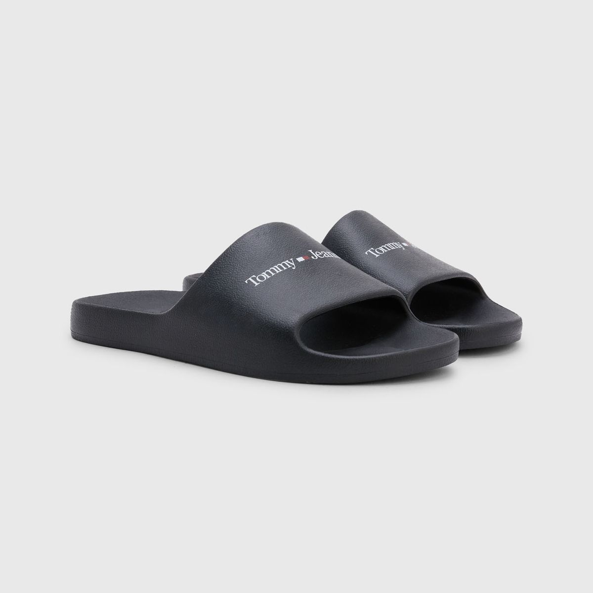 TOMMY HILFIGER - Sandalias Basic Con Logo Negro Hombre