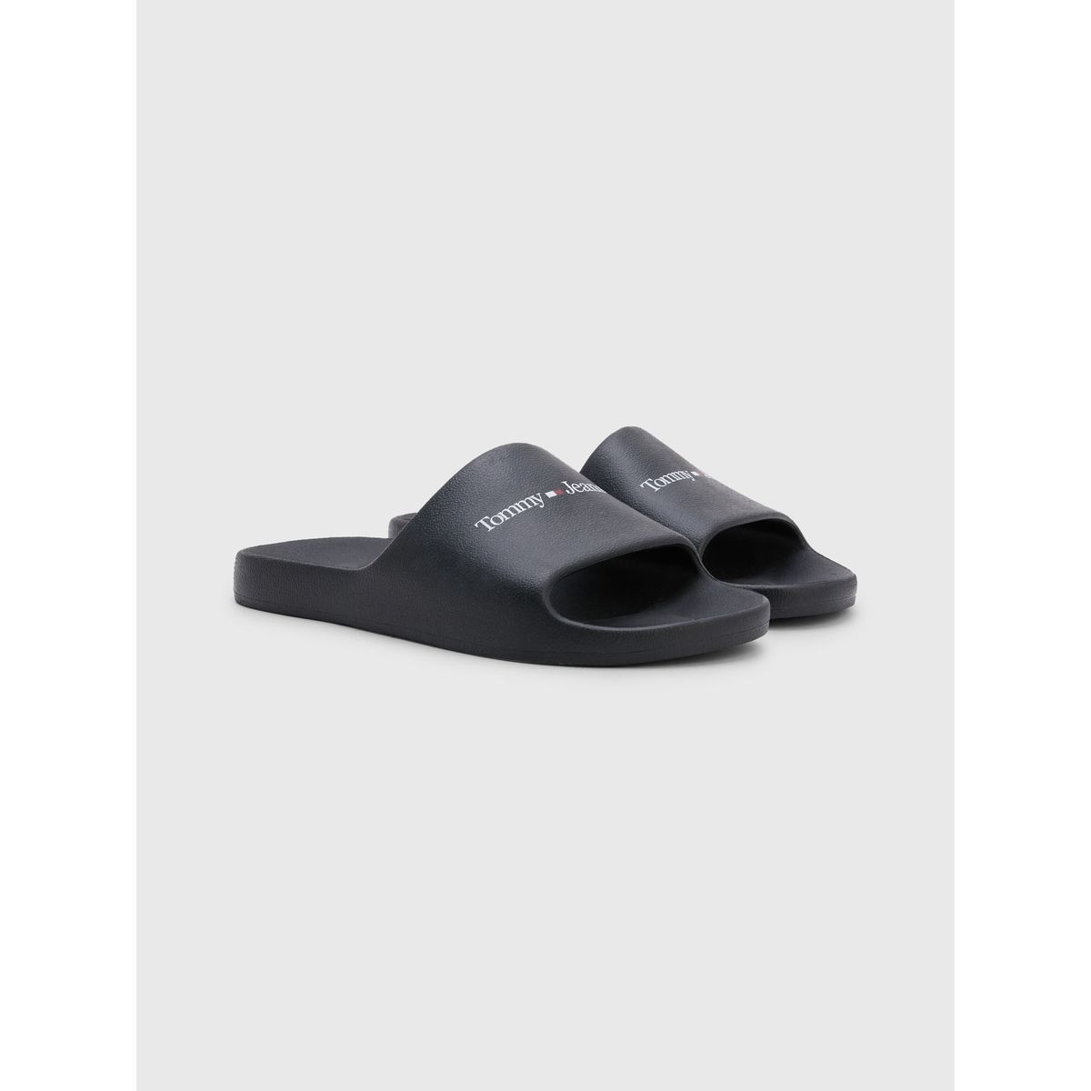 TOMMY HILFIGER - Sandalias Basic Con Logo Negro Hombre