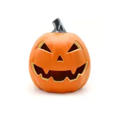 FRANK & MORTIS - Calabaza Con Luz Led 23 X 22 Cm Decoración Halloween