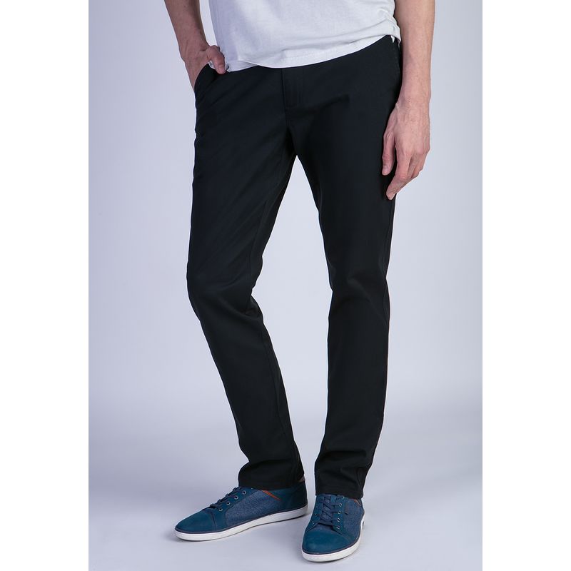 NEW MAN - Pantalón Bagneau Slim Negro New Man