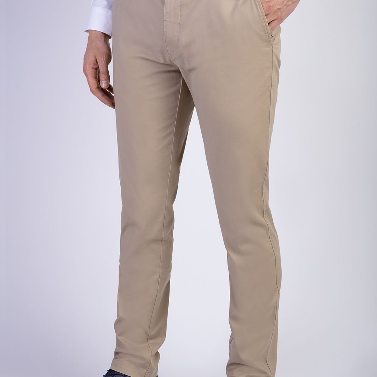 FEROUCH - Pantalon Twill Slim /33 Beige Ferouch