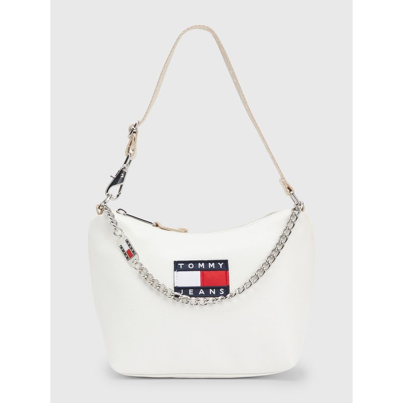TOMMY HILFIGER Cartera Heritage Con Cadena Blanco Mujer