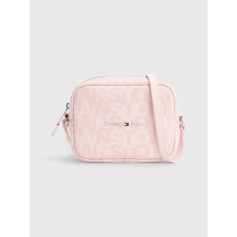TOMMY HILFIGER - Bandolera Con Print Logo Rosa Mujer…
