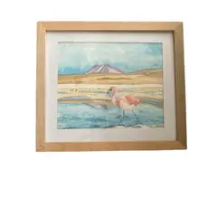 GENERICO - Pintura en acuarela San Pedro de Atacama