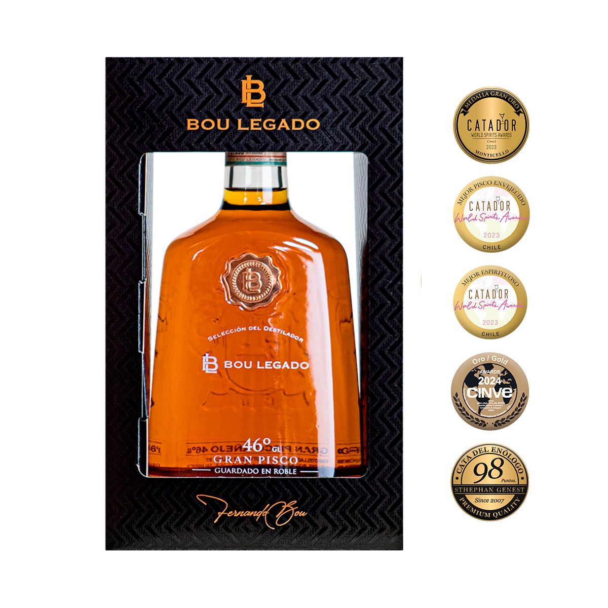 BOU - GRAN PISCO BOU LEGADO 46º SELECCIÓN DEL DESTILADOR