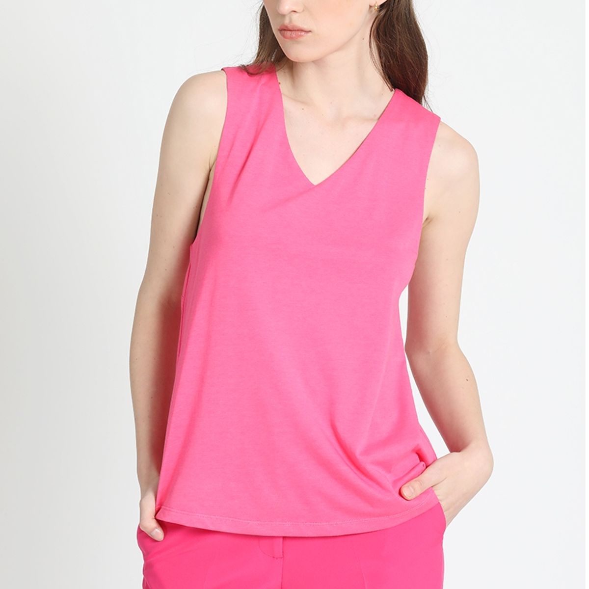 LIOLA - Top Tirantes Cruzados Fucsia Liola