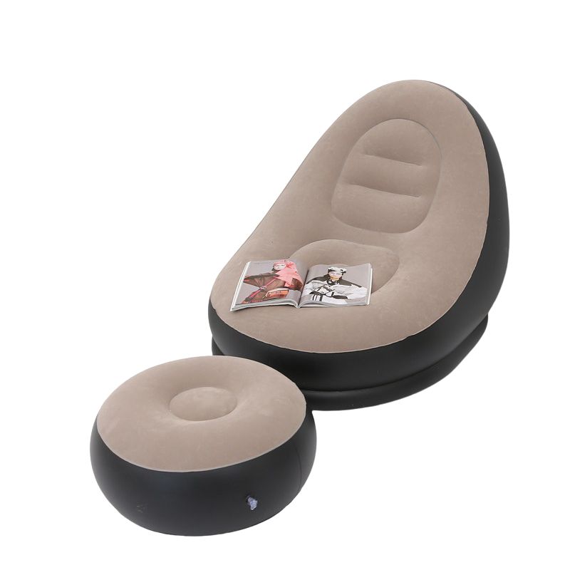 GENERICO - Sofá inflable con mini puff para pies