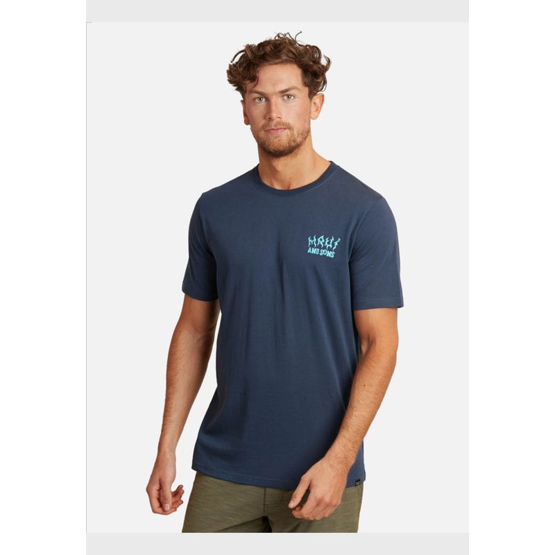 MAUI AND SONS - Polera Seet Tocken Ss Tee Hombre Azul Maui And Sons
