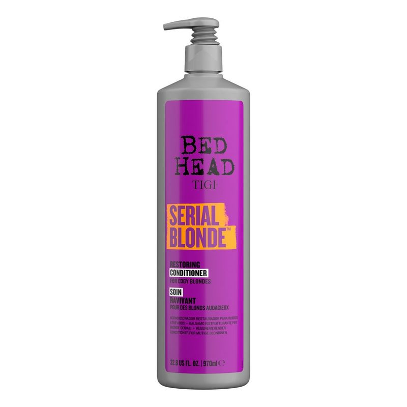 BED HEAD DE TIGI - Serial Blonde  - acondicionador reparación pelo rubio 970 ml..-