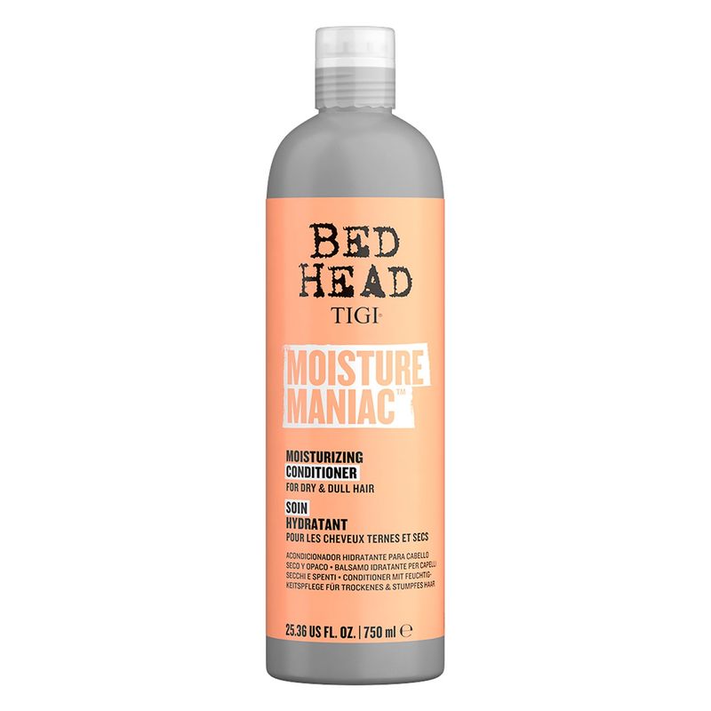 BED HEAD DE TIGI - Acondicionador Hidratante Moisture Maniac Bed Head By Tigi 750 ml.