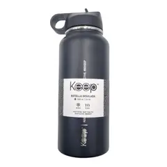 KEEP - Botella Insulada 1Lt Colores Negro