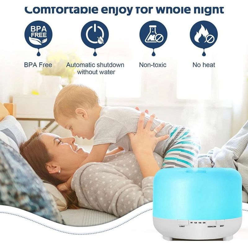 GENERICO - Humidificador Ultrasonico Humificador Aire Difusor 500ml