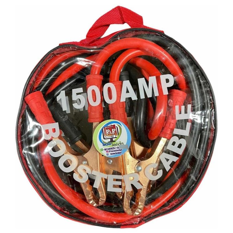 GENERICO - Cable Puente De Bateria 1500 Amp Roba Corriente