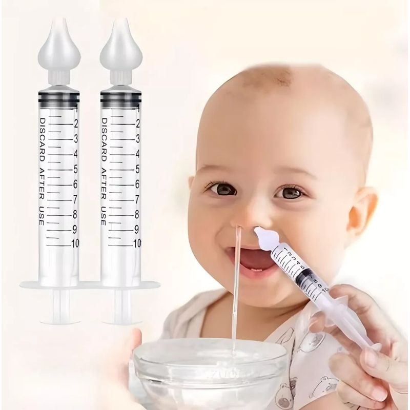 GENERICO - Jeringa Lavado Nasal Limpiador Nariz Bebes Congestión Pack 2