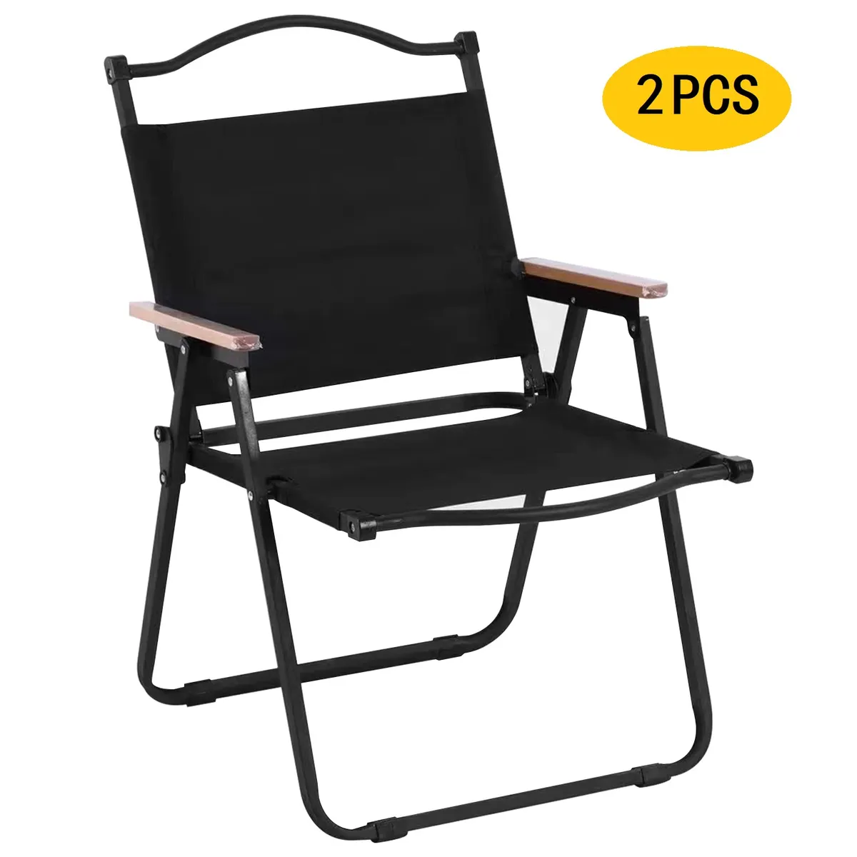 VIDITA - Pack 2 Silla de Camping Plegable Portátil Gran Tamaño Silla de Playa Exterior