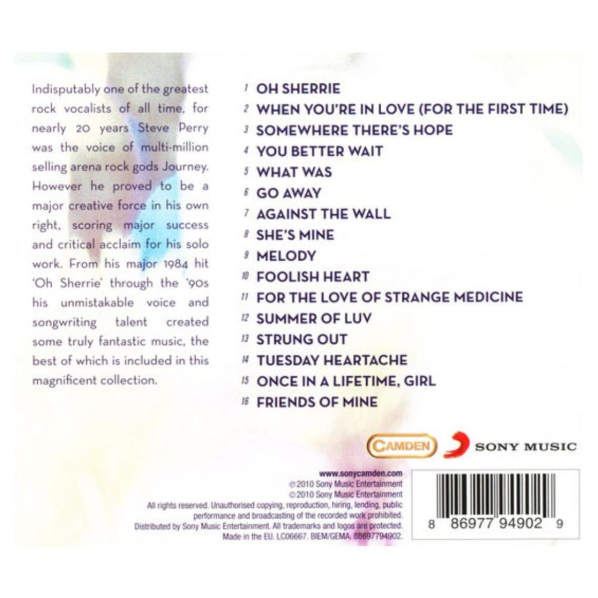 HITWAY MUSIC - STEVE PERRY - THE BEST OF - CD HITWAY MUSIC