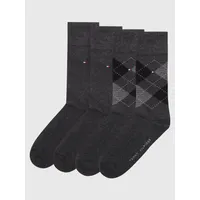 Pack De 2 Pares De Calcetines De Cuadros Negro