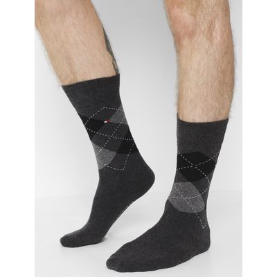 Imagen 2 del producto Pack De 2 Pares De Calcetines De Cuadros Negro