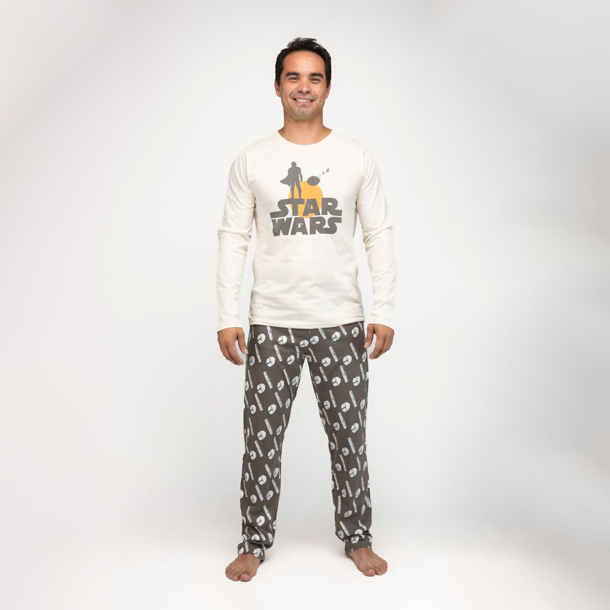 STAR WARS - Pijama Hombre Mandalorian Sunset Beige Star Wars