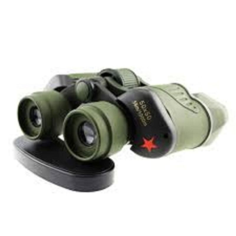 GENERICO - Binoculares Verde Militar 8 Multifuncional 50x50 Con Estuche