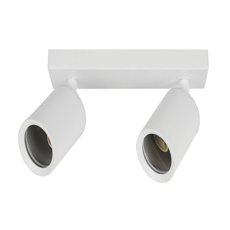 GENERICO - Foco Aplique Porta Gu10 Doble Orientable Blanco Want LUZ  NEUTRA