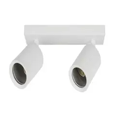 GENERICO - Foco Aplique Porta Gu10 Doble Orientable Blanco Want LUZ NEUTRA