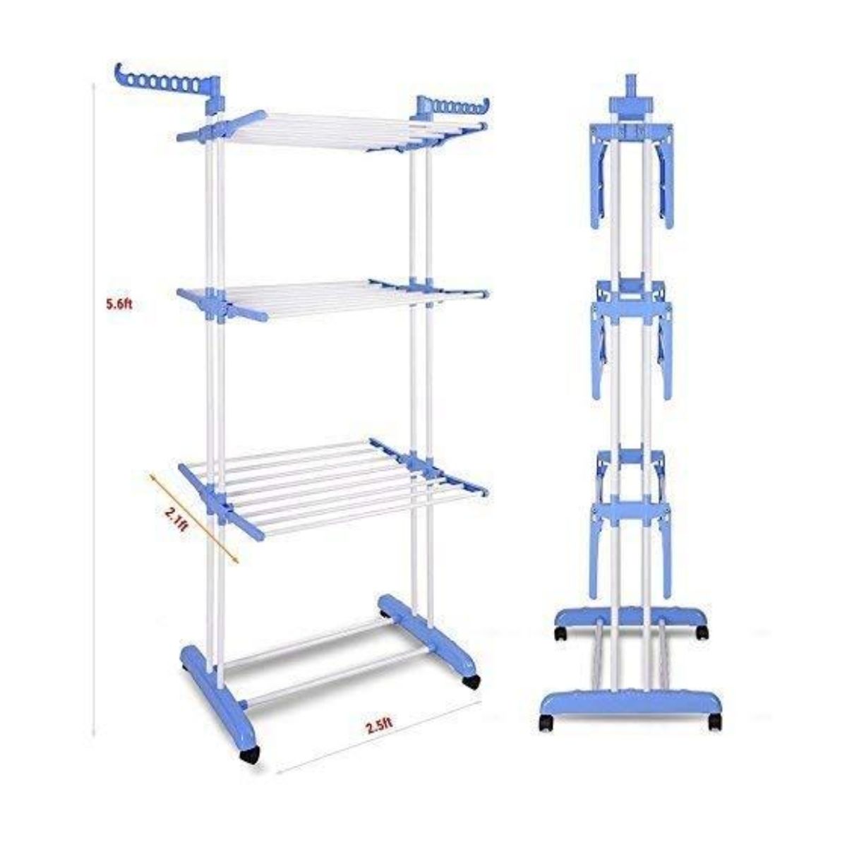 GENERICO - Tendedero Vertical Plegable Acero Inoxidable