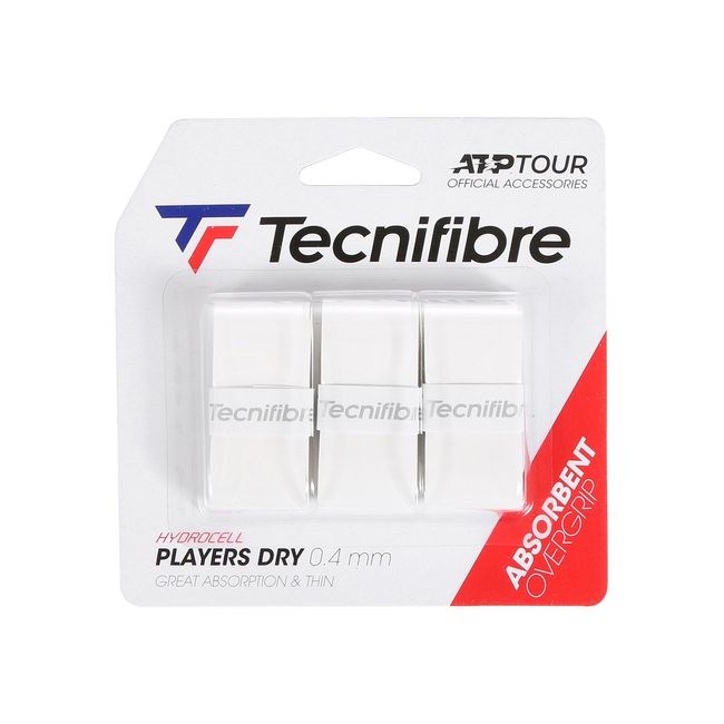 TECNIFIBRE - OVERGRIP TECNIFIBRE PLAYERS DRY BLANCO X 3 TECNIFIBRE