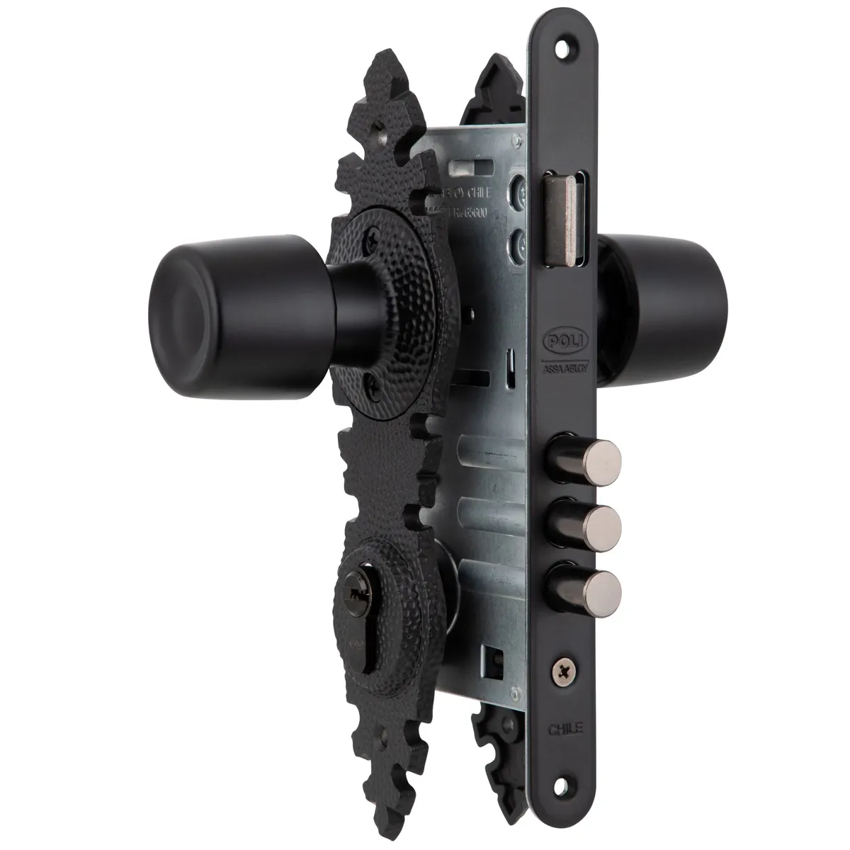 POLI - Cerradura Embutida Pomo Urbano Rústica B60 Oficina