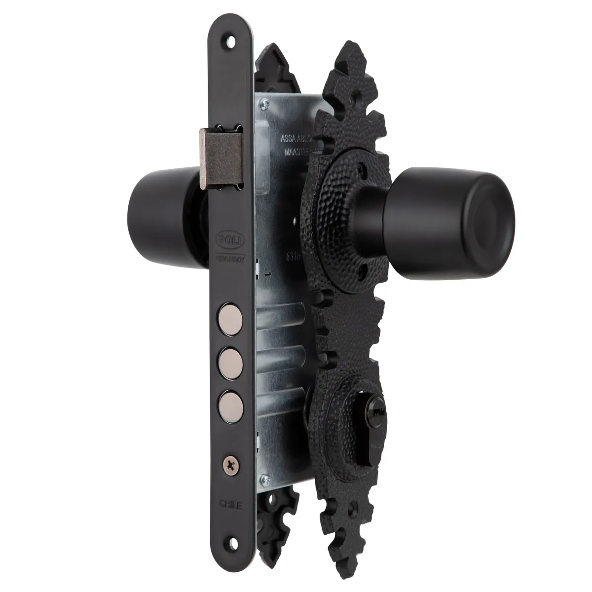 POLI - Cerradura Embutida Pomo Urbano Rústica B60 Oficina