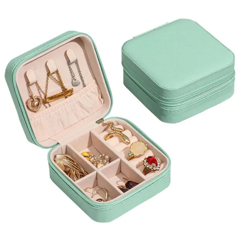 GENERICO - Joyero Caja De Joya Pequeño Y Portátil Organizador De Viaje.