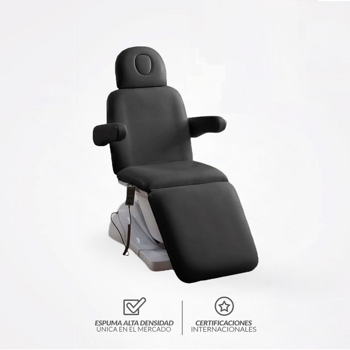 CAMILLAS CHILE - SILLÓN COSMETOLÓGICO ELÉCTRICO C1 NEGRO