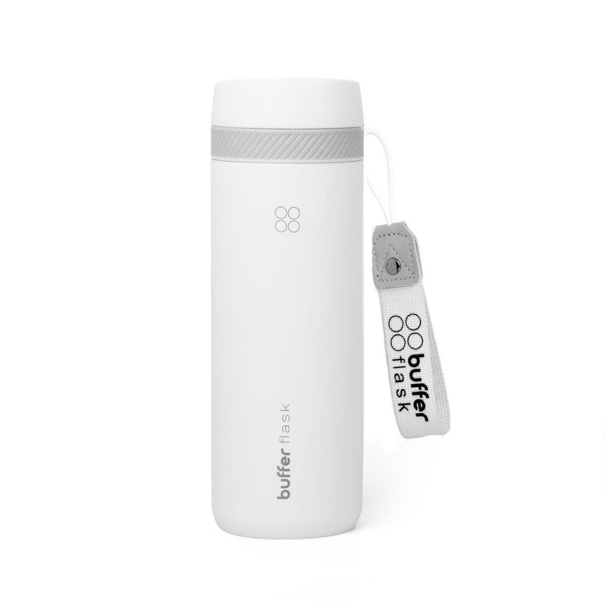 BUFFER FLASK - Termo Mug Para Cafe Vaso Termico Mug Buffer 600 ml Sellable - Blanco